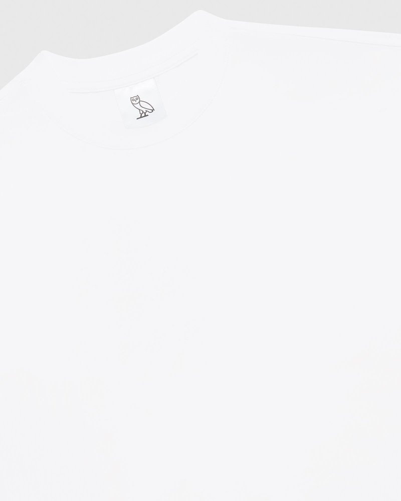 ovo cropped kurzarm-t-shirt weiß oktober
