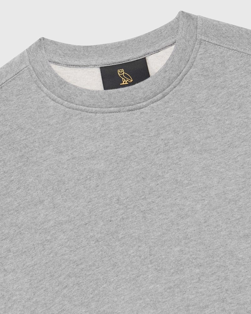 sweaters octobers very own ovo cropped crewneck sweatshirt grau