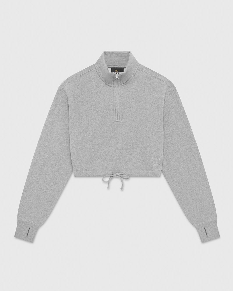 sweaters octobers very own ovo quarter zip mockneck sweatshirt grau