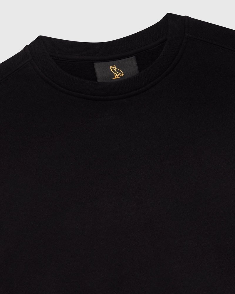 sweaters octobers very own ovo cropped crewneck sweatshirt schwarz