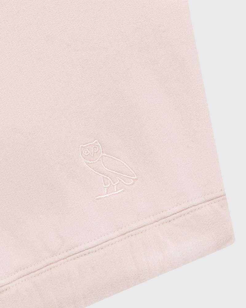 pullover oktobers very own ovo cropped crewneck sweatshirt pink