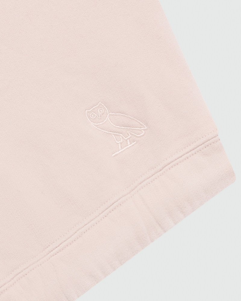 pullover oktobers very own ovo quarter zip mockneck sweatshirt pink