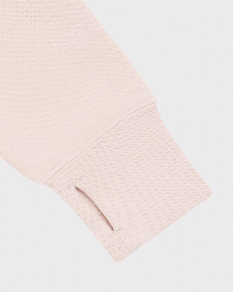 pullover oktobers very own ovo quarter zip mockneck sweatshirt pink