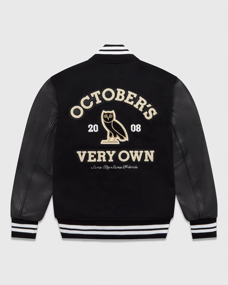 ovo collegiate jacke von outerwear octobers very own schwarz