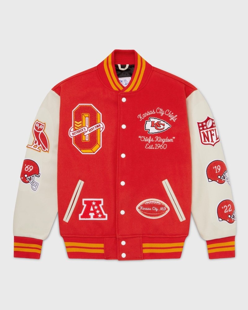 ovo nfl kansas city chiefs collegejacke aus der kollektion „outerwear octobers very own – rot
