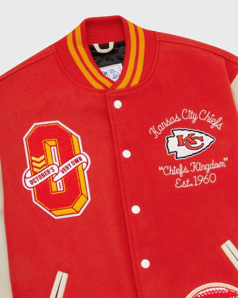 ovo nfl kansas city chiefs collegejacke aus der kollektion „outerwear octobers very own – rot