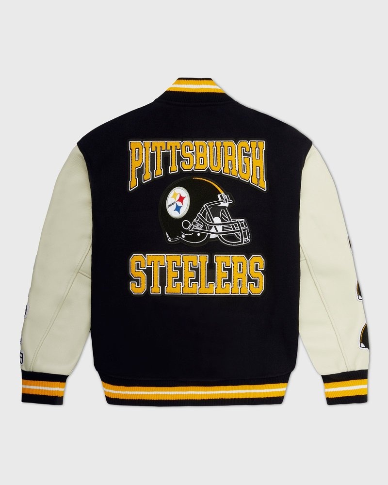 ovo nfl pittsburgh steelers collegejacke von outerwear octobers very own schwarz