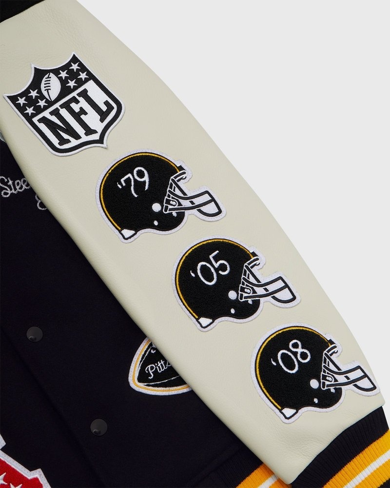 ovo nfl pittsburgh steelers collegejacke von outerwear octobers very own schwarz