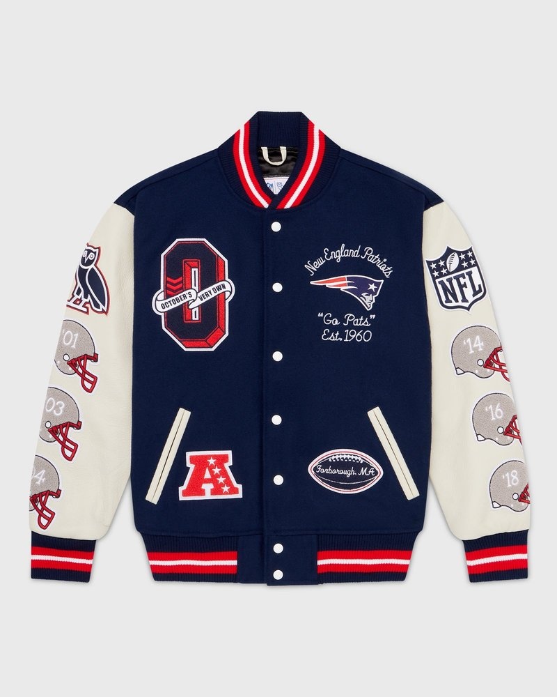 ovo nfl new england patriots collegejacke von outerwear octobers very own blau