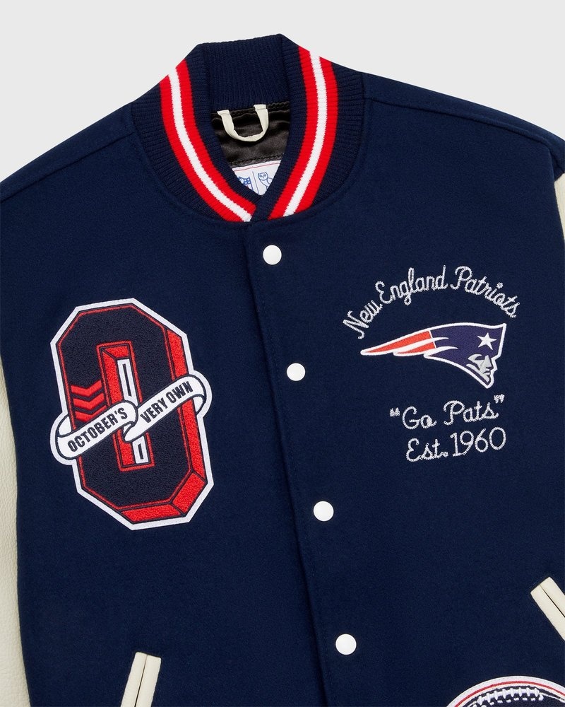 ovo nfl new england patriots collegejacke von outerwear octobers very own blau