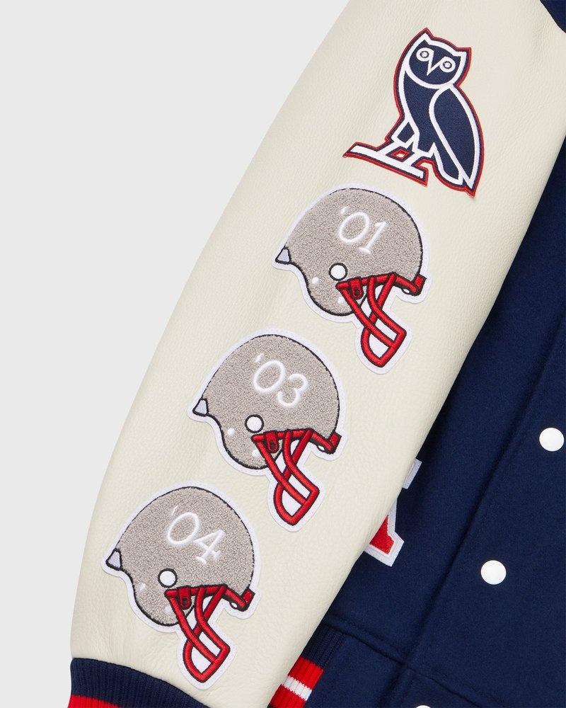 ovo nfl new england patriots collegejacke von outerwear octobers very own blau