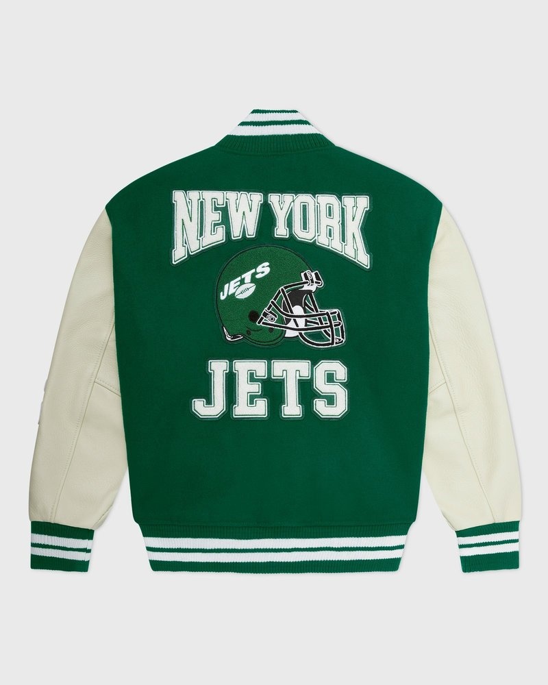 outdoor-bekleidung oktober – ovo nfl new york jets collegejacke grün