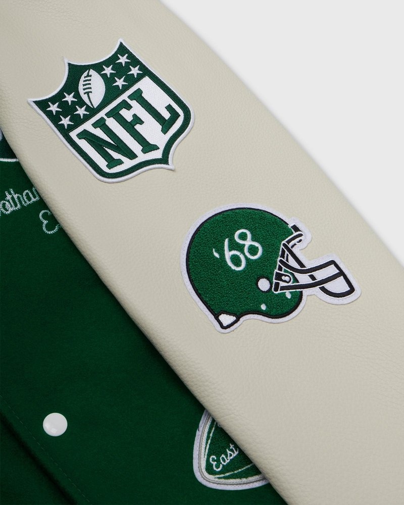 outdoor-bekleidung oktober – ovo nfl new york jets collegejacke grün