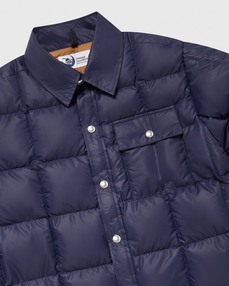 ovo crescent daunenhemd von outerwear octobers very own marineblau