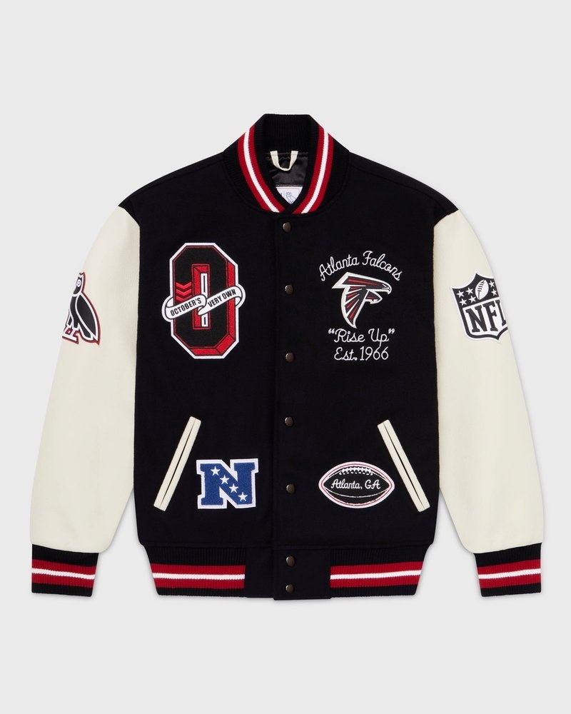 ovo nfl atlanta falcons collegejacke von outerwear octobers very own schwarz