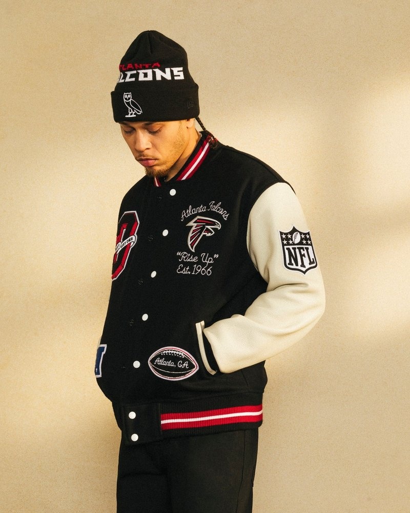 ovo nfl atlanta falcons collegejacke von outerwear octobers very own schwarz