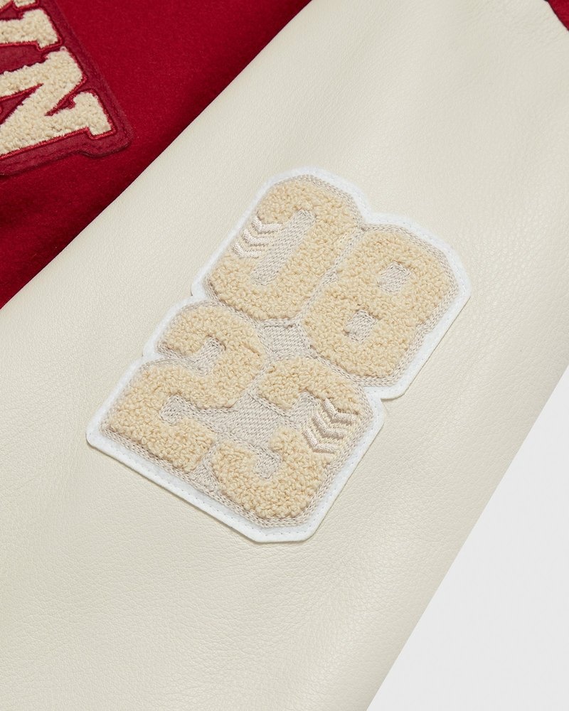 outdoor-bekleidung die ovo collegiate jacke von octobers very own in rotcreme