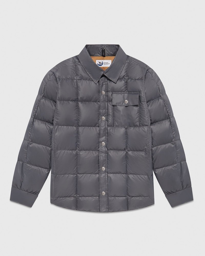 ovo crescent daunenhemd von outerwear octobers very own grau
