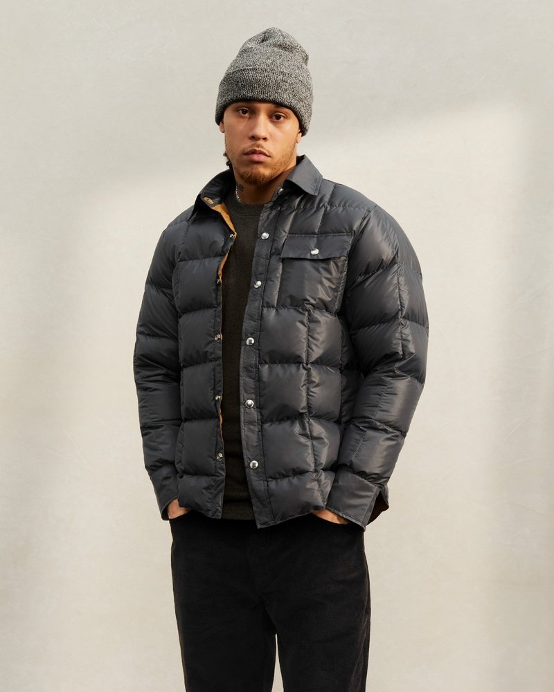 ovo crescent daunenhemd von outerwear octobers very own grau