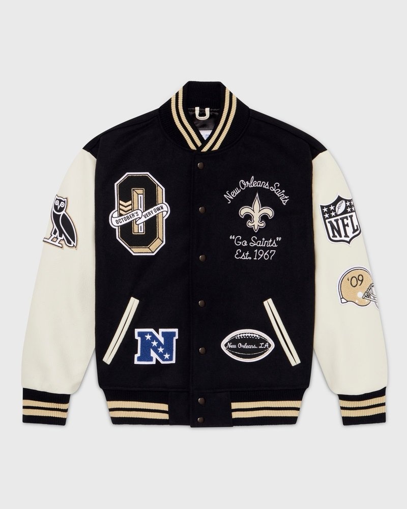 ovo nfl new orleans saints collegejacke von outerwear octobers very own schwarz
