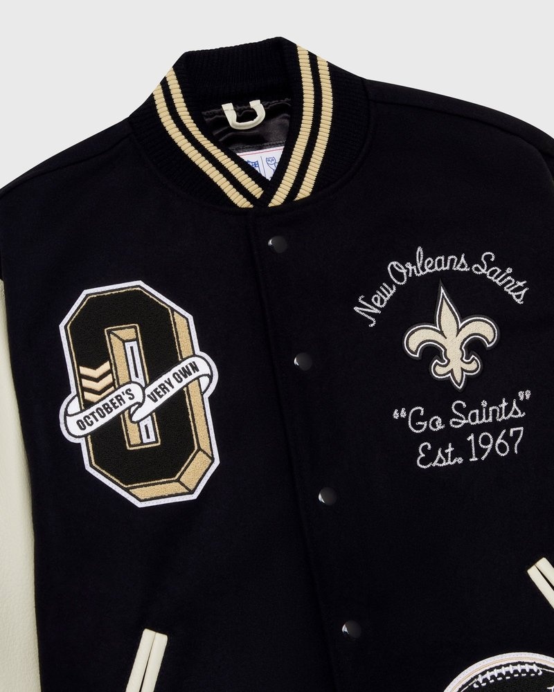 ovo nfl new orleans saints collegejacke von outerwear octobers very own schwarz