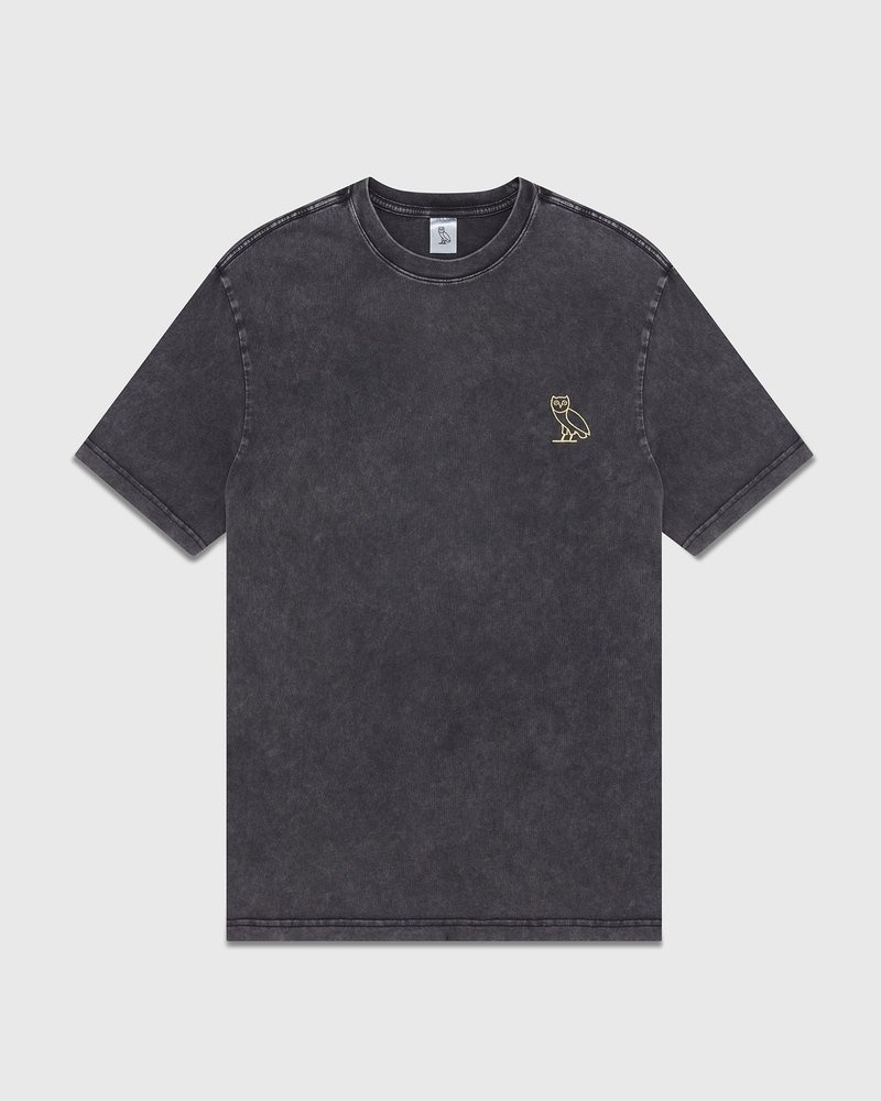 t-shirts octobers very own ovo muskoka stückgefärbtes t-shirt schwarz