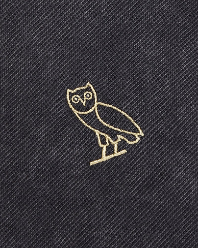 t-shirts octobers very own ovo muskoka stückgefärbtes t-shirt schwarz