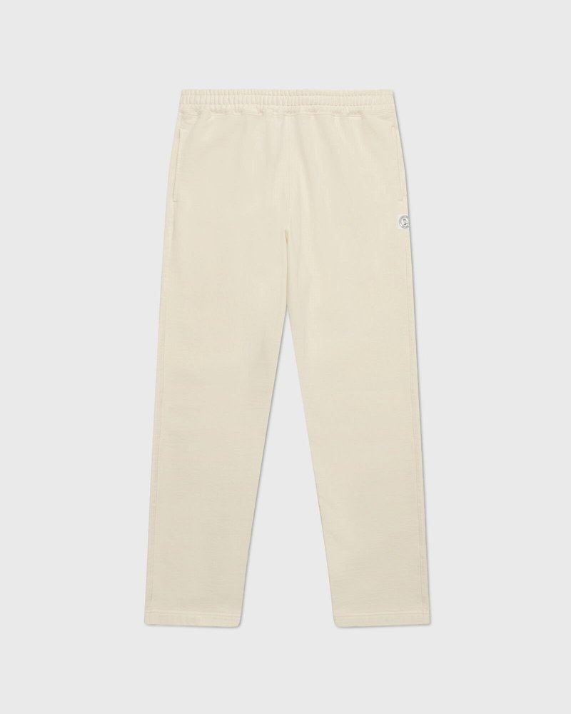 octobers very own ovo french terry jogginghose mit offenem saum in creme
