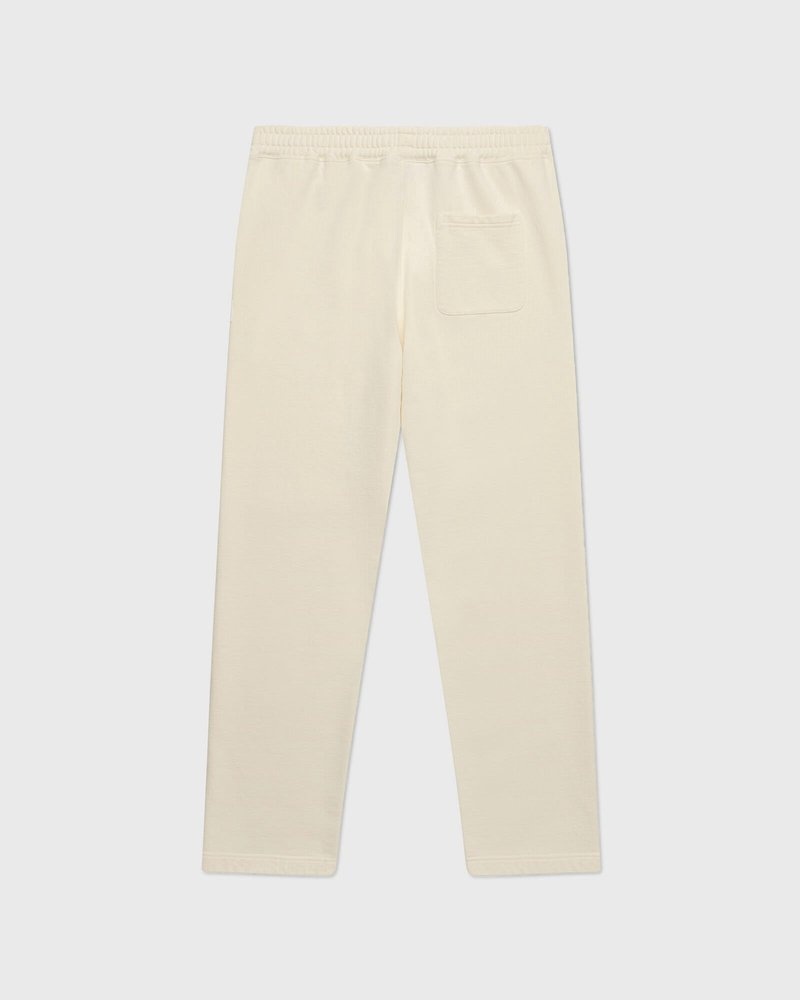 octobers very own ovo french terry jogginghose mit offenem saum in creme