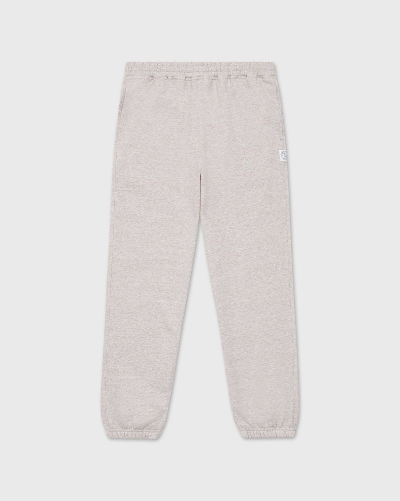 octobers very own ovo speckle fleece relaxed fit sweatpant oatmeal pants
