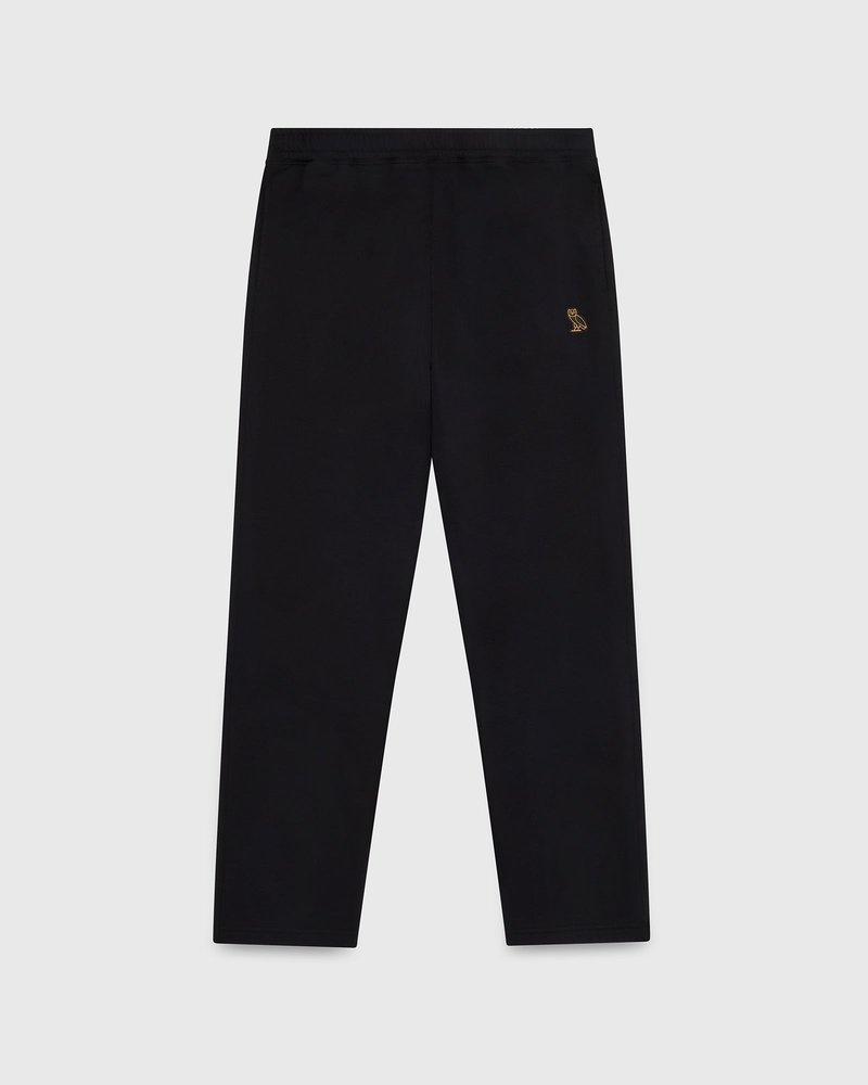 octobers very own ovo classic jogginghose mit offenem saum schwarz