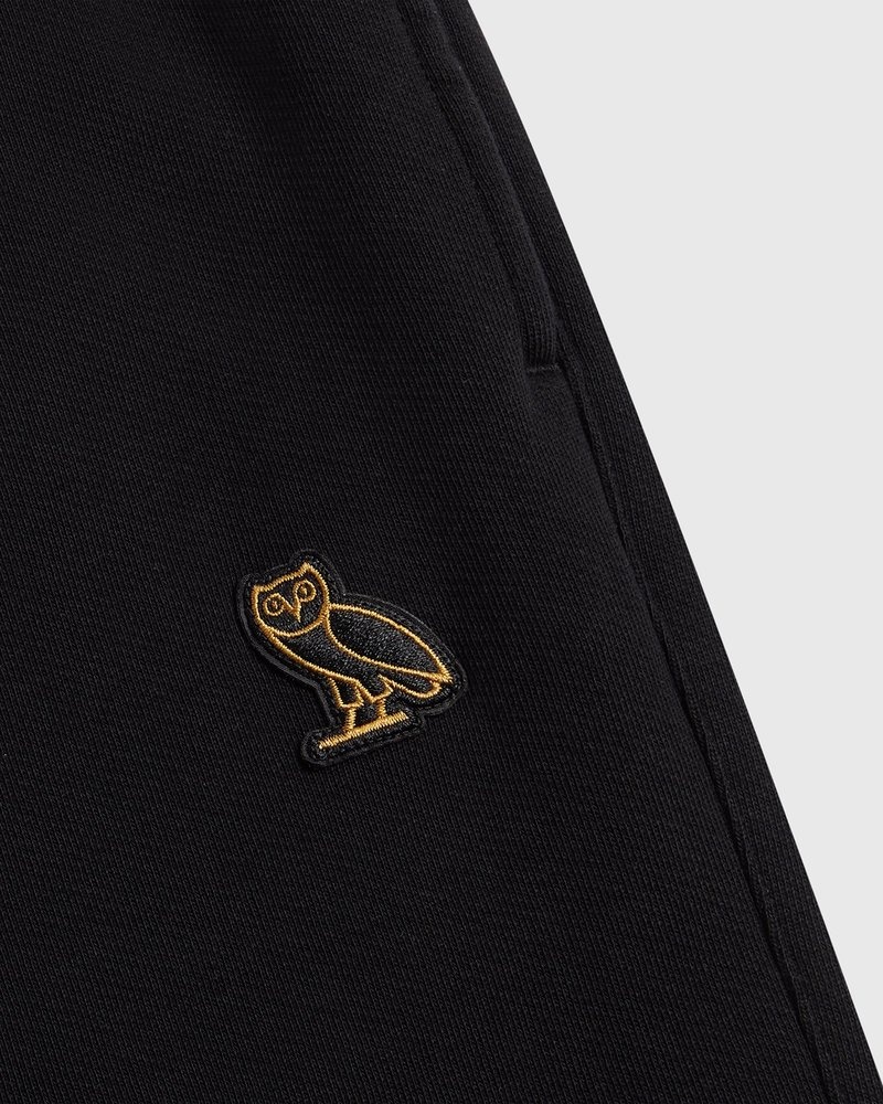 octobers very own ovo classic jogginghose mit offenem saum schwarz
