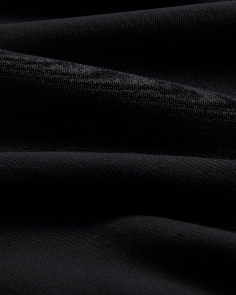 octobers very own ovo classic jogginghose mit offenem saum schwarz