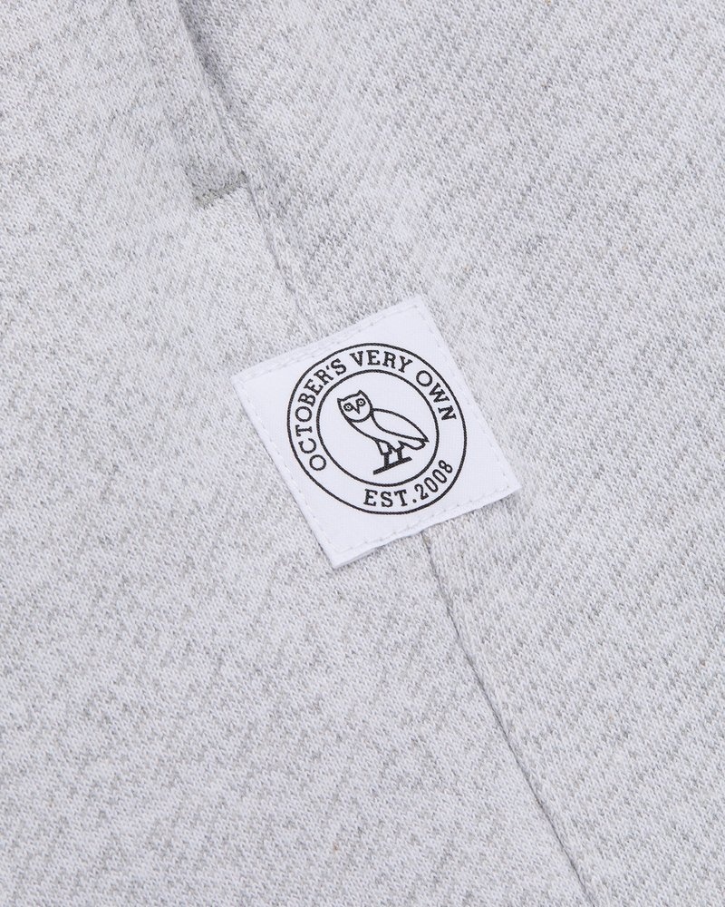 octobers very own ovo speckle fleece open hem sweatpant gray