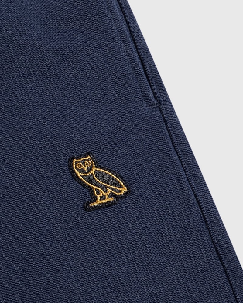 octobers very own ovo classic jogginghose mit offenem saum marineblau