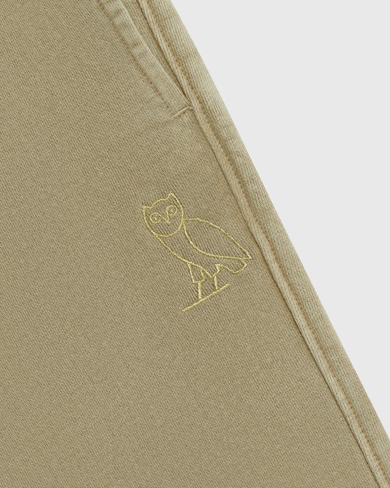 octobers very own ovo muskoka garment dyed open hem sweatpant sand