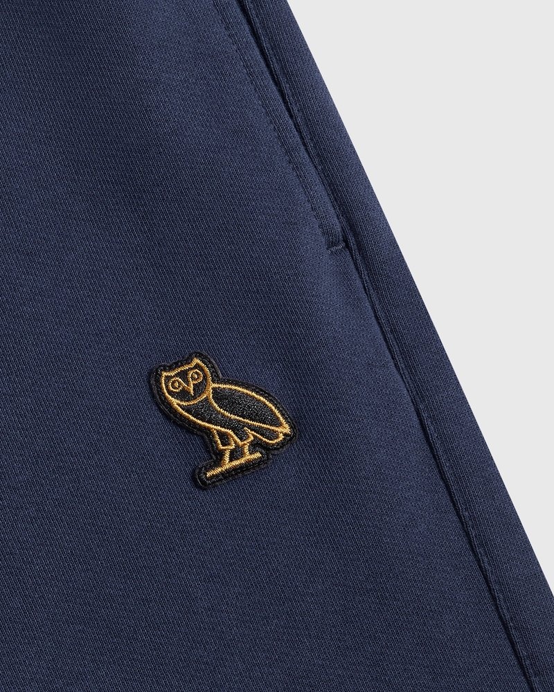 octobers very own ovo classic relaxed fit sweatpant navy blue