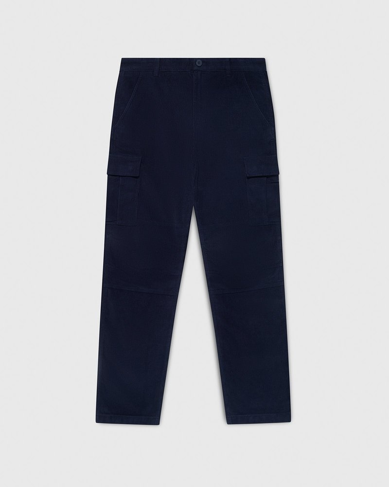 octobers very own ovo cord-cargohose marineblau