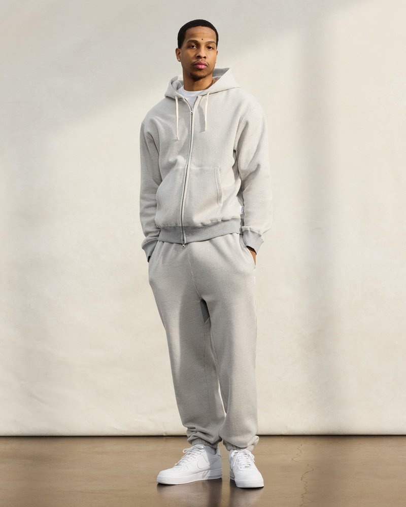 pants octobers very own ovo seersucker fleece relaxed fit sweatpant greycreme