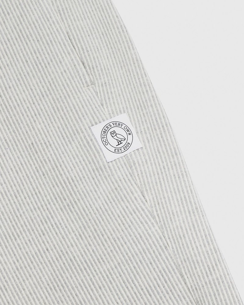 pants octobers very own ovo seersucker fleece relaxed fit sweatpant greycreme