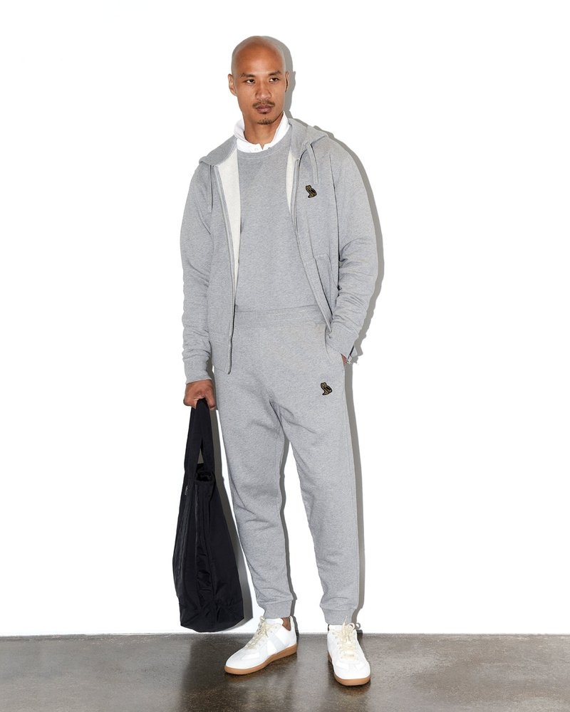 octobers very own ovo classic slim fit jogginghose grau