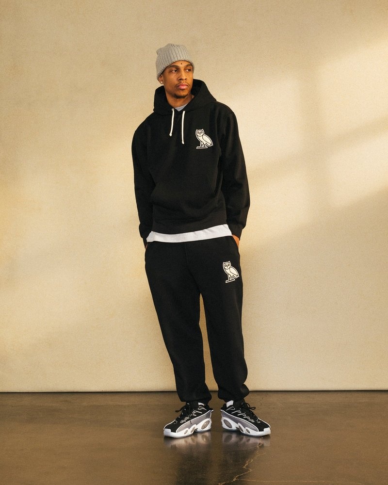 octobers very own ovo mini og plüsch-sweatpant schwarz