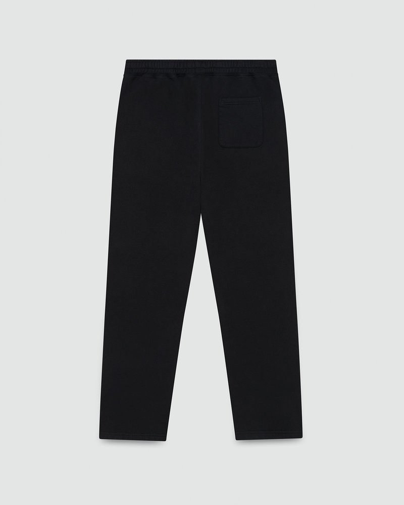 octobers very own ovo collegiate jogginghose mit offenem saum schwarz
