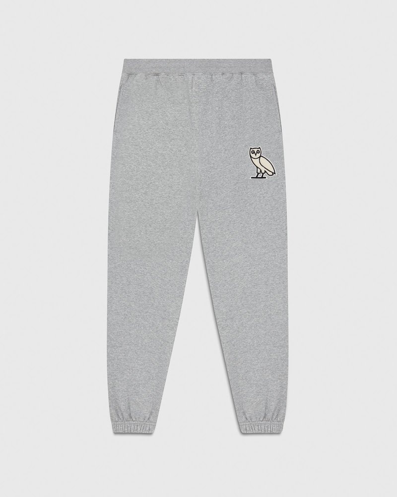 octobers very own ovo mini og plüsch-sweatpant grau