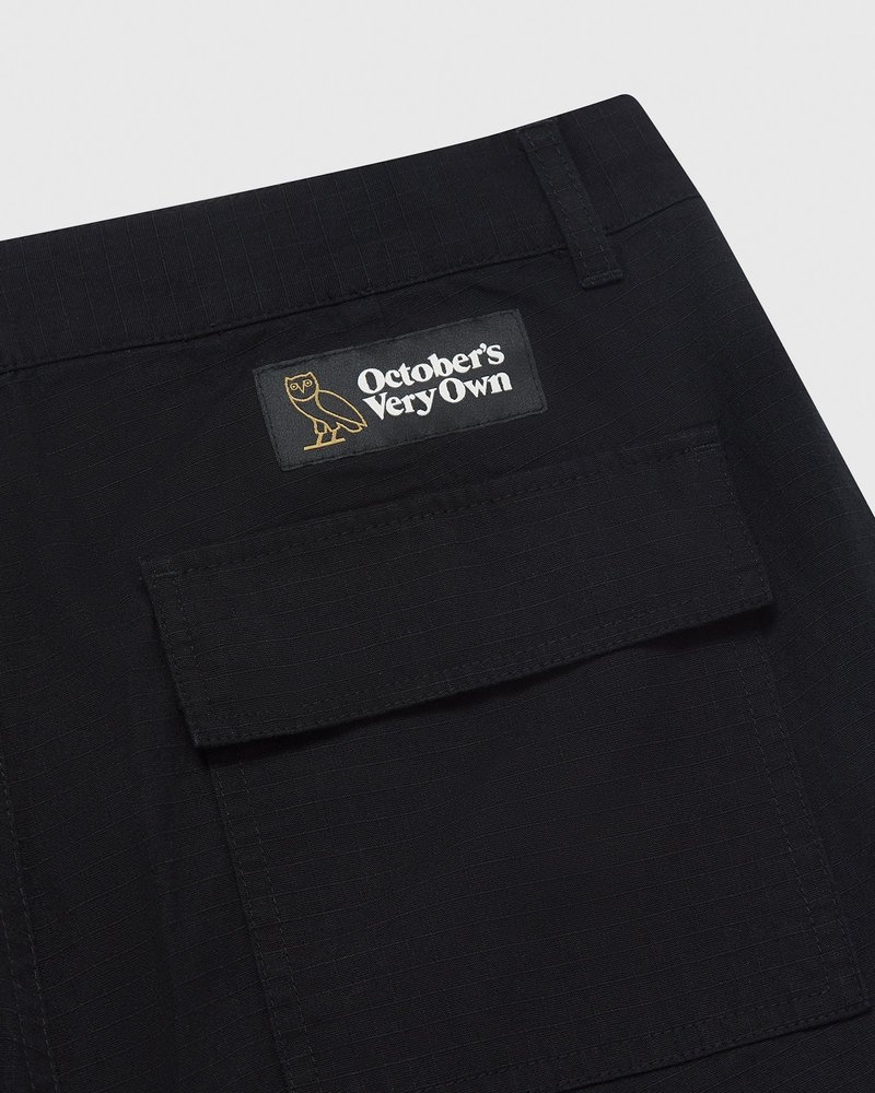 octobers very own ovo ripstop cargohose schwarz