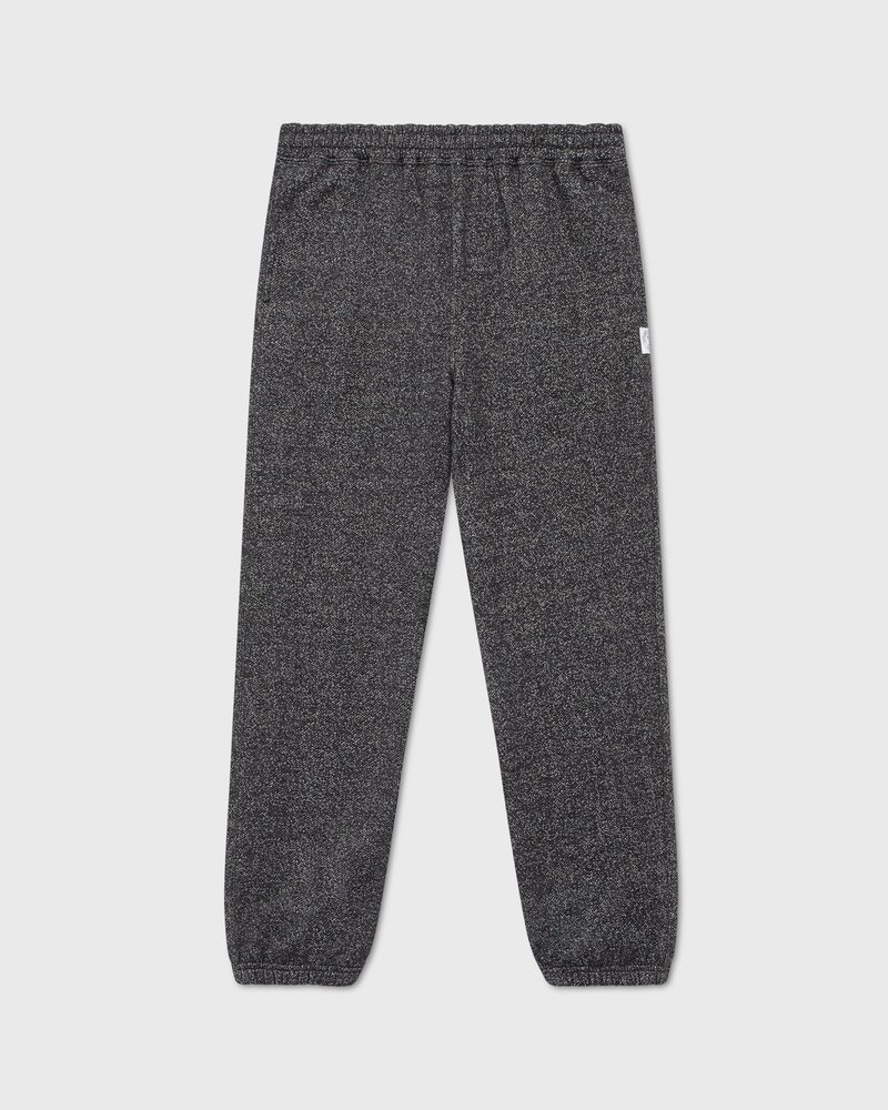 octobers very own ovo speckle fleece relaxed fit sweatpant black