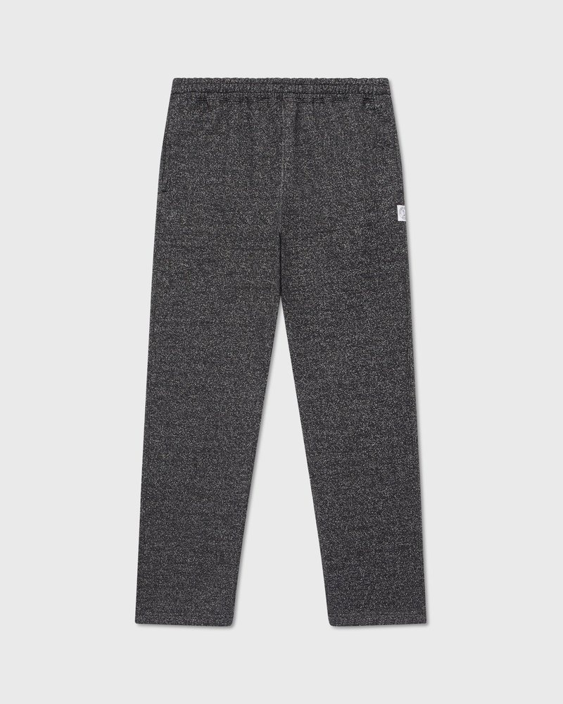octobers very own ovo speckle fleece open hem sweatpant black