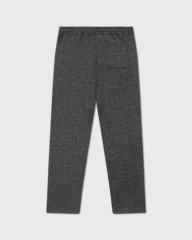 octobers very own ovo speckle fleece open hem sweatpant black