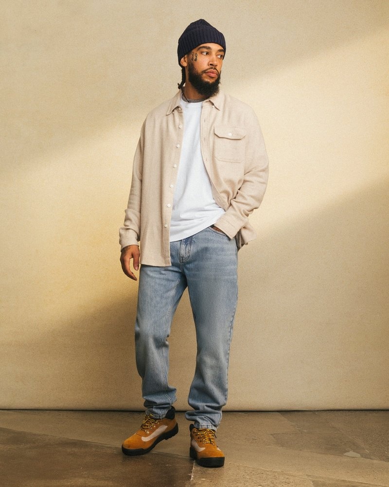 tops octobers very own ovo flanellhemd haferflocken