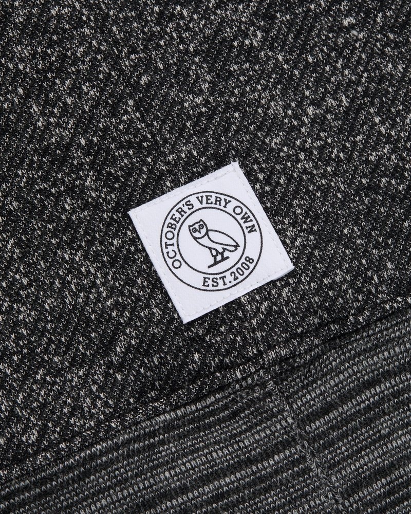 sweaters octobers very own ovo speckle fleece hoodie schwarz